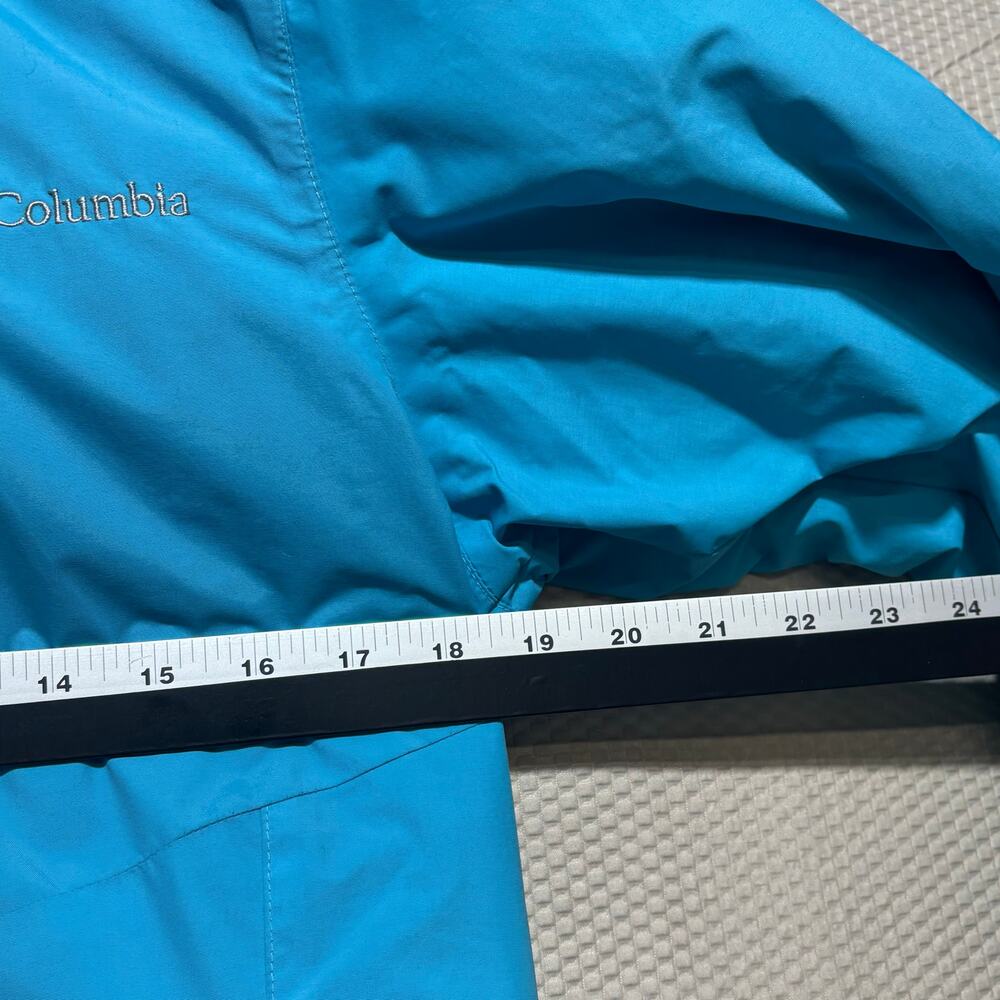 Columbia Thermal Coil Blue Nylon Hooded Jacket Size Medium | Excellent Condition - Picture 9 of 12
